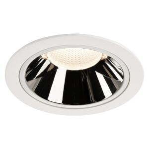 BIG WHITE NUMINOS® DL XL vnitřní LED zápustné stropní svítidlo bílá/chrom 4000 K 55° 1004053