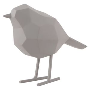 Soška ptáka bird small 17 cm šedá Present Time (barva-matná teplá šedá)