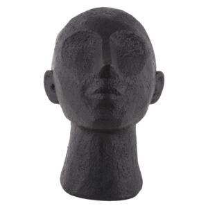 Socha hlavy s krkem, koukající nahoru Face Art UP 22,8 cm černá Present Time (Barva-černá)