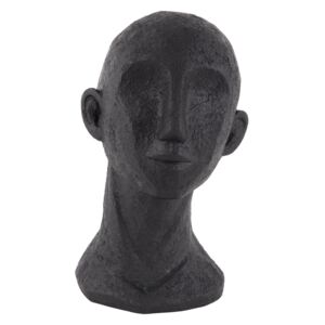 Socha hlavy s krkem Face art 24,5 cm černá Present Time (Barva-černá)