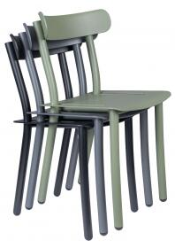 ZUIVER FRIDAY židle zelená
