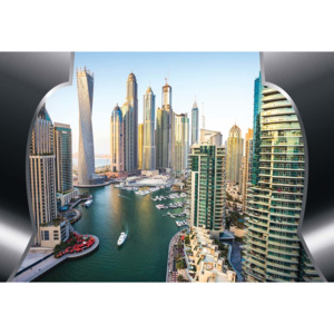 Fototapeta, Tapeta Dubai City Skyline, (254 x 184 cm)