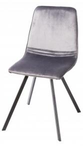 AMSTERDAM VELVET židle - poslední 1 kus šedá