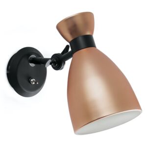 Faro Barcelona 20045 nástěnná lampa RETRO měděná, 1xE14, 19cm