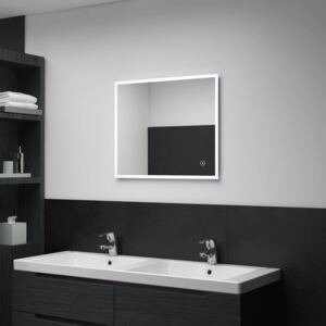 Koupelnové zrcadlo s LED světly a dotykovým senzorem 60 x 50 cm