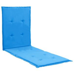 Poduška na lehátko modrá 180 x 55 x 3 cm