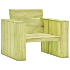 Zahradní židle 89 x 76 x 76 cm impregnované borové dřevo