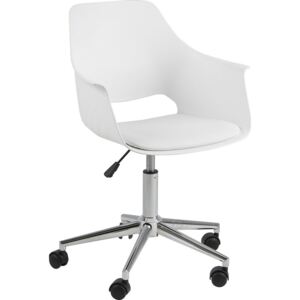 Design Scandinavia Kancelářská židle Romana, bílá Barva: Bílá