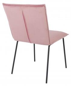 FLOKE VELVET židle růžová