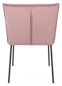 FLOKE VELVET židle růžová