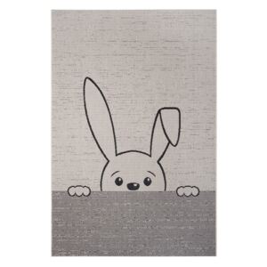 Šedý dětský koberec Ragami Bunny, 80 x 150 cm