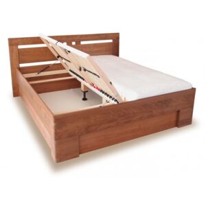 Dřevěná zvýšená postel VAREZZA 1, masiv buk , 180x200 cm