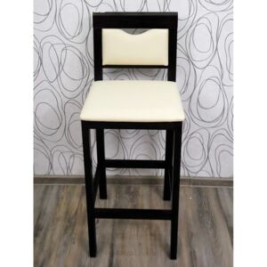 Barová židle stolička 17430A 104x40x41 cm dřevo imitace kůže