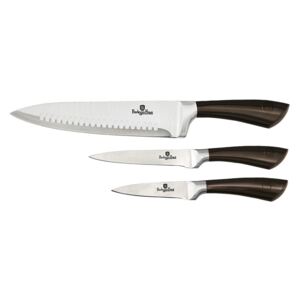 BERLINGERHAUS Sada nožů nerez 3 ks Shiny Black Collection