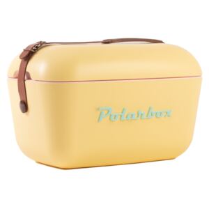 Chladicí box Polarbox Classic 12 l, žlutý s tyrkysovým nápisem PolarBox (Barva-žlutá s tyrkysovým nápisem)