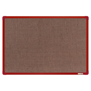 Textilní nástěnka 60x90 (AL rám červený)