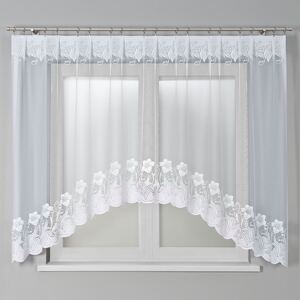 Dekorační oblouková krátká záclona MAGDA 160 bílá 310x160 cm MyBestHome