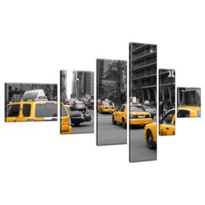 Obraz na plátně Žluté taxi - CJ Isherwood 180x100cm 787A_6E