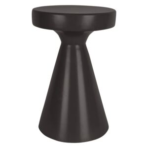 Select Time Černý kovový odkládací stolek Teum, 46 cm