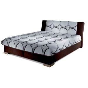 Čalouněná postel s úložným prostorem ADELE 160x200 s roštem a matrací BAZI