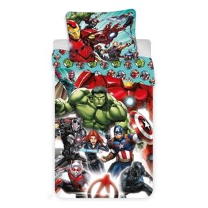 Jerry Fabrics Povlečení Avengers Comics 140x200, 70x90 cm