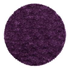 Hans Home | Kusový koberec Fluffy Shaggy 3500 lila kruh - 200x200 (průměr) kruh