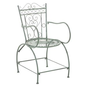 *VÝPRODEJ* - Kovová židle GS11174935 zelená antik