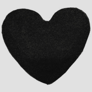 Vopi koberce Kusový koberec Color Shaggy antra srdce - Navrhněte si vlastní rozměr a tvar - klikněte zde