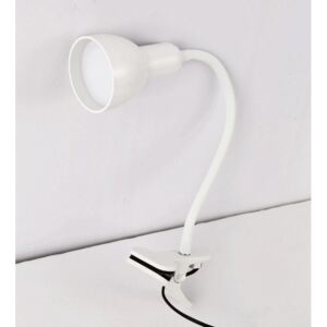 NIPEKO flexibilní LED lampička s klipem bílá