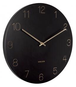 KARLSSON CHARM nástěnné hodiny černá