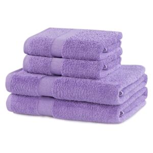Set fialových ručníků DecoKing Niki