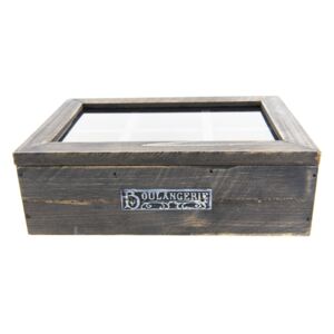 Dřevěný úložný box na čaj Clayre & Eef Parisso