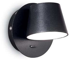 IDEAL LUX Nástěnné bodové LED svítidlo GIM, černé 167121