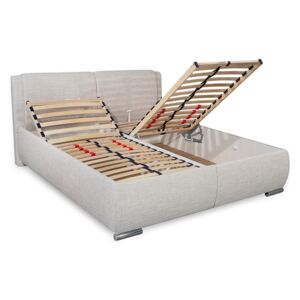 Čalouněná postel s úložným prostorem Sara vario, čelní výklop , 160x200 cm, Matrace ALFA