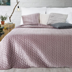 Přehoz na postel EMILY 200x220 cm růžová Mybesthome