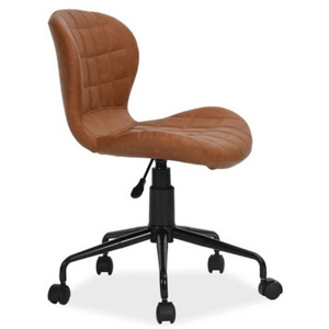 Kancelářská židle TRAVIS, 77-88x48x37x43-54, hnědá