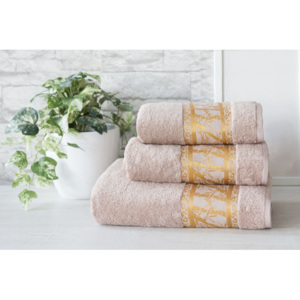XPOSE ® Bambusový ručník MANILA - latté 50x90 cm
