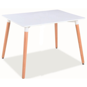 Jídelní stůl 120x80 cm v bílé barvě KN197