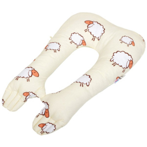 Multifunkční stabilizační polštářek New Baby ovečky béžový