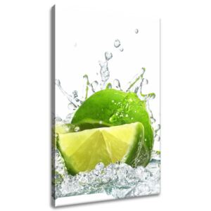 Gario Obraz na plátně Zelená limetka Rozměry (š x v): 40 x 60 cm