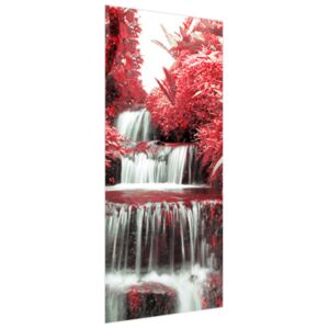 Samolepící fólie na dveře Vodopád v červené přírodě 95x205cm ND2539A_1GV