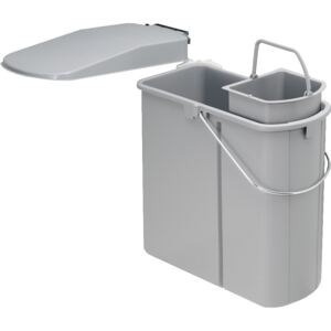 WESCO plastový odpadkový koš 19 l šedý: šedý s bio vložkou