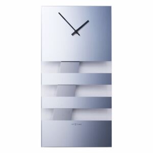 Nástěnné hodiny BOLD STRIPES 19 x 38 cm zrcadlové - NEXTIME