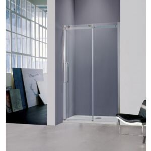 Sprchové dveře HOPA BELVER - 110 cm, 195 cm, Univerzální, Hliník chrom, Čiré bezpečnostní sklo - 8 mm BCBELV11CC