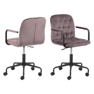 Designová kancelářská židle Zara růžová