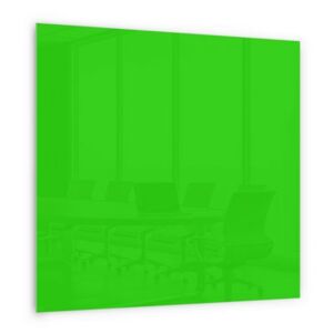 Skleněná magnetická tabule Memoboard, zelená, 45 x 45 cm