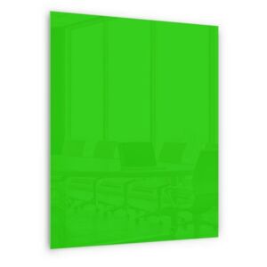 Skleněná magnetická tabule Memoboard, zelená, 90 x 60 cm