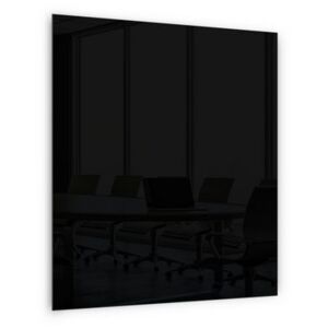 Skleněná magnetická tabule Memoboard, černá, 80 x 60 cm