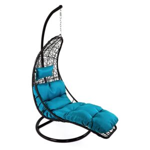 Závěsné relaxační křeslo NORA - modrý sedák
