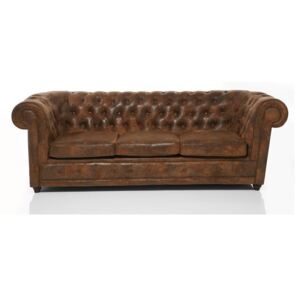 KARE DESIGN Sofa Oxford trojsedačka Vintage Eco 76 × 220 × 92 cm
